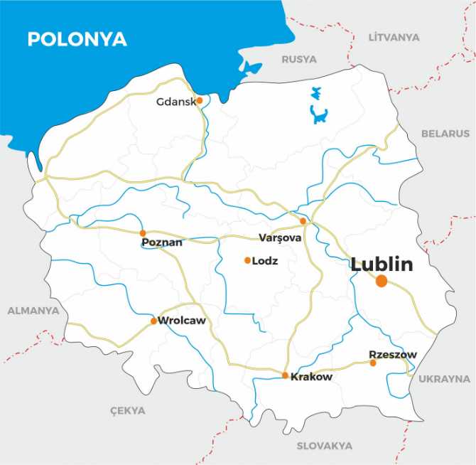 Lublin haritası