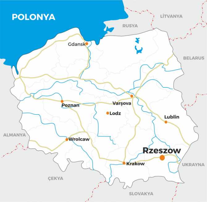 Rzeszow haritası